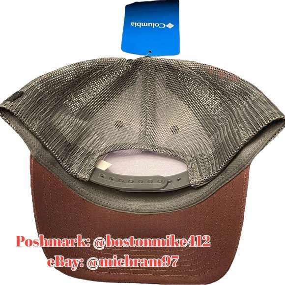 Men’s Columbia Snapback Hat Mens Columbia Trucker Hat Mesh Backing Ball Cap OSFA - Picture 6 of 9
